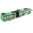 thumbnail image 3 of Modelo de trolebús ligero de música de aleación, juguete de vehículo de coche extraíble para pequeños Verde Zulema Tire hacia atrás del juguete del trolebús, 3 of 8