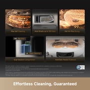 DREAME X60 Max Ultra Complete Kit, 35,000Pa Suction Robot Vacuum and Mop, 3.13in (7.95cm) Ultra-Thin Design, Self Emptying&Refilling, Mop Self-Cleaning, 280+ Obstacle Avoidance, White
