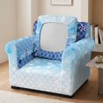 NRBEAWD Mermaid Scale Snowflake Chair Slip Cover for Living Room, 2 ...