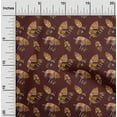 thumbnail image 2 of oneOone Cotton Flex Brown Fabric Leaves Sewing Craft Projects Fabric Prints By Yard 40 Inch Wide-aA, 2 of 5