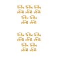 thumbnail image 4 of ZLight 10pcs Ear Clip Converters Earring Accessories Screw/Lever Non-Pierced Handmade with Loop Plastic Pads Findings Type5 2Set, 4 of 6