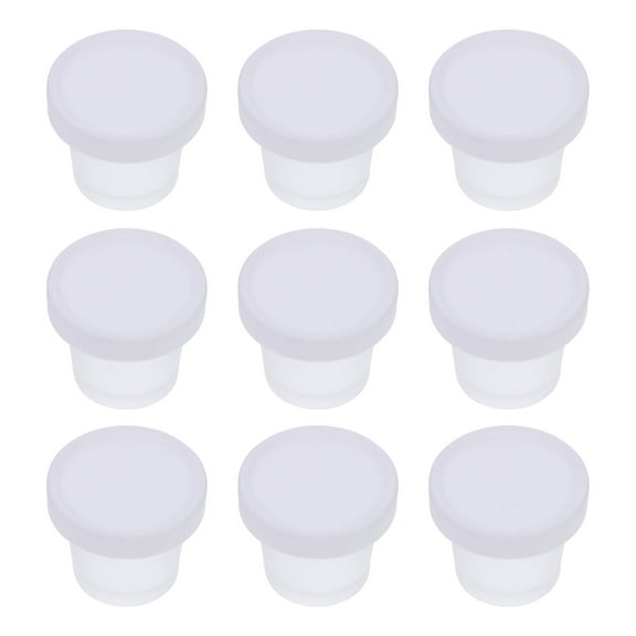 White PP Cake Cups with Covers for Storage 20pcs Ideal for Ice Cream Dessert Snack Bowls