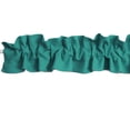 thumbnail image 2 of Solid Poplin Curtain Sleeve Topper Green Teal, 2 of 2