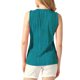 thumbnail image 3 of INSPIRAR CHIC Camisetas sin mangas para mujeres, blusa de cuello redondo casual de negocios, camisetas de verano S Verde Pavo Real, 3 of 6