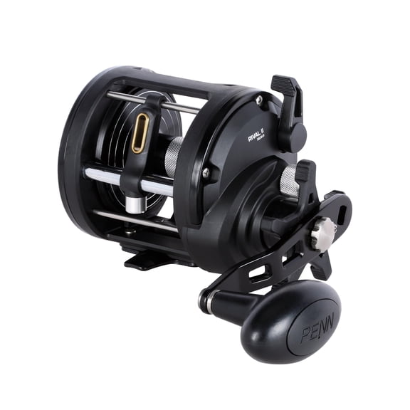 PENN Rival II Level Wind Conventional Fishing Reel, Left-Handed, 30 Size Reel