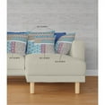 thumbnail image 4 of Flower Castle Patchwork Throw Pillow in Turquoise and White 16x16, 4 of 9