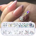 thumbnail image 1 of 1 Box Nail Charm Creative Fashion Rhinestone Nail Art Decoration for Women DIY, 1 of 8