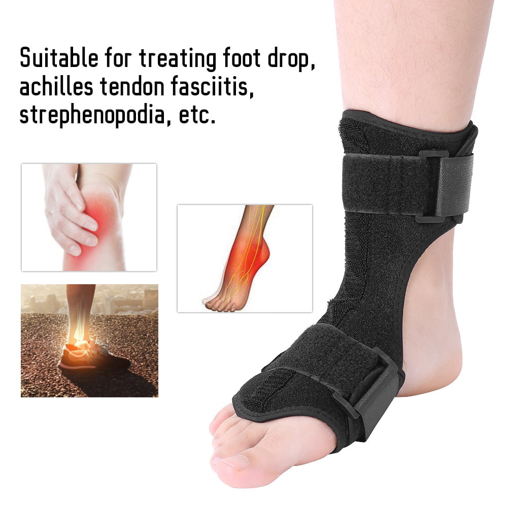 BraceAbility Sleeping Foot Drop Brace Dorsiflexion AFO Ankle Orthosis ...