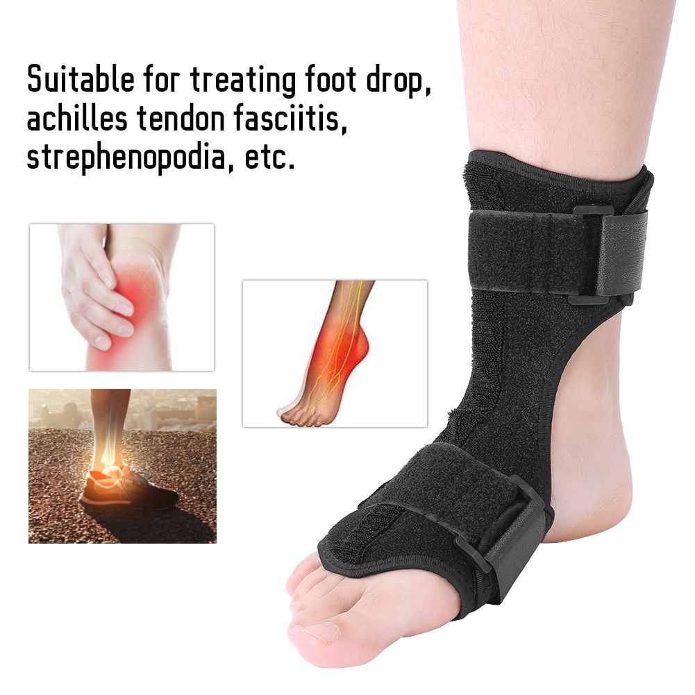 BraceAbility Sleeping Foot Drop Brace Dorsiflexion AFO Ankle Orthosis