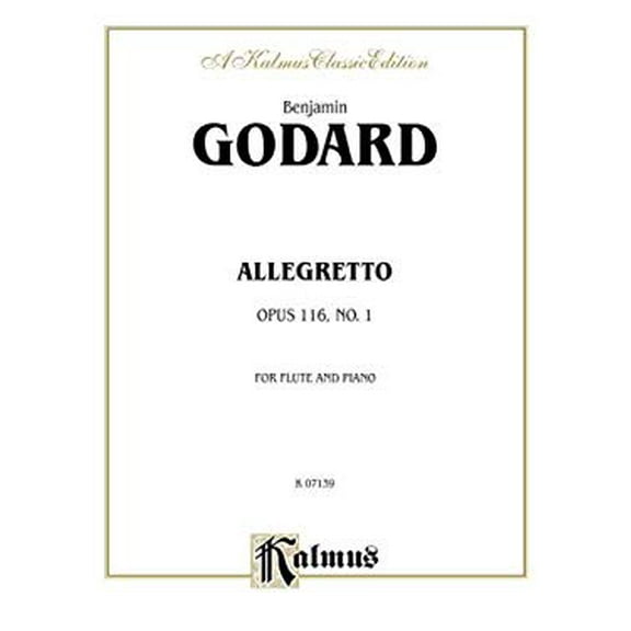 Pre-Owned Allegretto for Flute and Piano, Op. 116 : Part(s) 9780757912795 Used