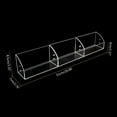 thumbnail image 2 of Clear Display Risers Stand 1 2 3 Tiers Acrylic Display Shelf with Divider Cupcakes Dessert Stand Figures Organizers Rack, 2 of 8