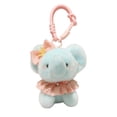 thumbnail image 2 of Blue Stuffed Elephant Plush Keychain for Girl Gift, Soft Cute Stuffed Animal Toys with Butterfly Bow and Crown, Birthday Stuffed Animal for Student Girl, 6 Inch, 2 of 8