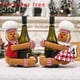 thumbnail image 2 of 2 Piezas de Adornos Navideños de Pan de Jengibre, Adorno de Árbol de Pan de Jengibre para Adornos de Cortina de Botella de Vino de Árbol de Navidad, 2 of 5
