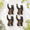 German Shepard 4 Hooks, variant on Beagle 4 Hooks Cast Iron Heavy Duty Coat & Key Wall Hooks
