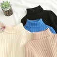thumbnail image 6 of GYRATEDREAM Kids Boys Girls Cable Knit Slim Fit Sweaters Long Sleeve Crewneck Chunky Pullover Cute Knitwear Fall Jumper Tops for 5-6Y Blue, 6 of 8