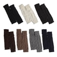 thumbnail image 2 of Ounissouiy 1 par de calentadores de piernas de diferentes colores Calcetines largos de vida útil Negro Suministros térmicos Café Profundo Ounissouiy HA059249-04, 2 of 5
