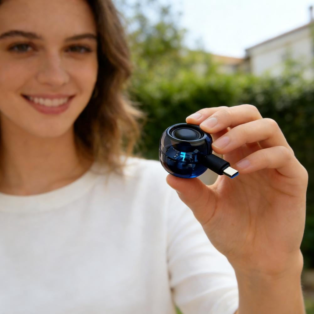 Portable Mini Type-C Speaker, Plug & Play Amplifier for Smartphones, Tablets & Laptops, Clear Sound for Music & Calls