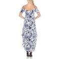 thumbnail image 4 of White Mark Women's Maternity Tie-Dye Cold Shoulder Maxi Dress, 4 of 5