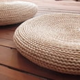 thumbnail image 4 of SPRING PARK Round Chair Cushion Straw Floor Cushion Meditation Yoga Tatami Seating Cushion for Living Room Sofa Balcony Outdoor Floor Pillow, 4 of 12