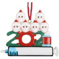 thumbnail image 1 of Adorno de Navidad único 2021, decoración de Navidad familiar personalizada, decoración de mesa de Navidad, adornos colgantes de árbol de Navidad, para amigos de la familia niños (seis cabezas convencionales) Zhivalor ZYY-0671, 1 of 5