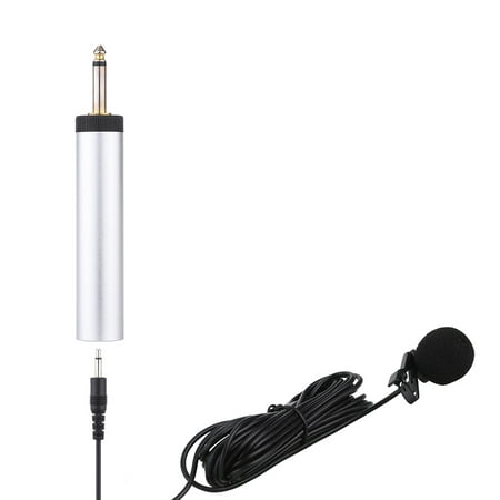 Mini Portable Wired Electret Condenser Lapel Lavalier Clip-on Musical Instrument Mic Microphone for Guitar Sax Trumpet Violin (Best Clip On Mic For Sax)