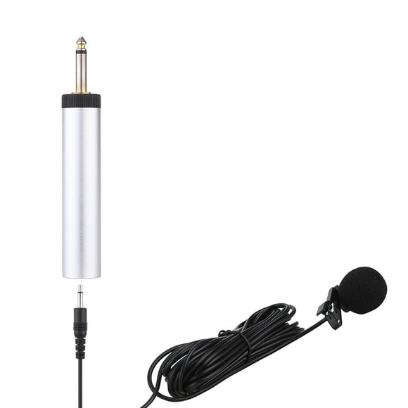 DJK Mini Portable Wired Electret Condenser Lapel Lavalier Clip-on Musical Instrument Mic Microphone for Guitar Sax Trumpet Violin Piano