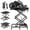 Black & Blue, variant on Hemoton Electric Scissor Lift Table with Remote - Heavy Duty Mobile Workstation, 130 lbs Capacity, 8.66" to 29.52" Adjustable Height, 6 Silent Swivel Wheels with Brakes,Black
