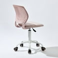 thumbnail image 5 of Homy Casa Adjustable Task Chair with Wheels, Swivel Desk Chair with Mesh Back, Morandi Pink, 5 of 10