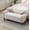 Beige-Linen, variant on BRILHAMEZ 58" Button Tufted Storage Bench with Rolled Arms, Linen Upholstered Ottoman with Nailhead Trim for End of Bed, Beige
