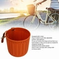 thumbnail image 4 of Front Handlebar Bicycle Basket Multipurpose Simulation Wicker Round Shape Large Capacity Bike Baskets, 4 of 7