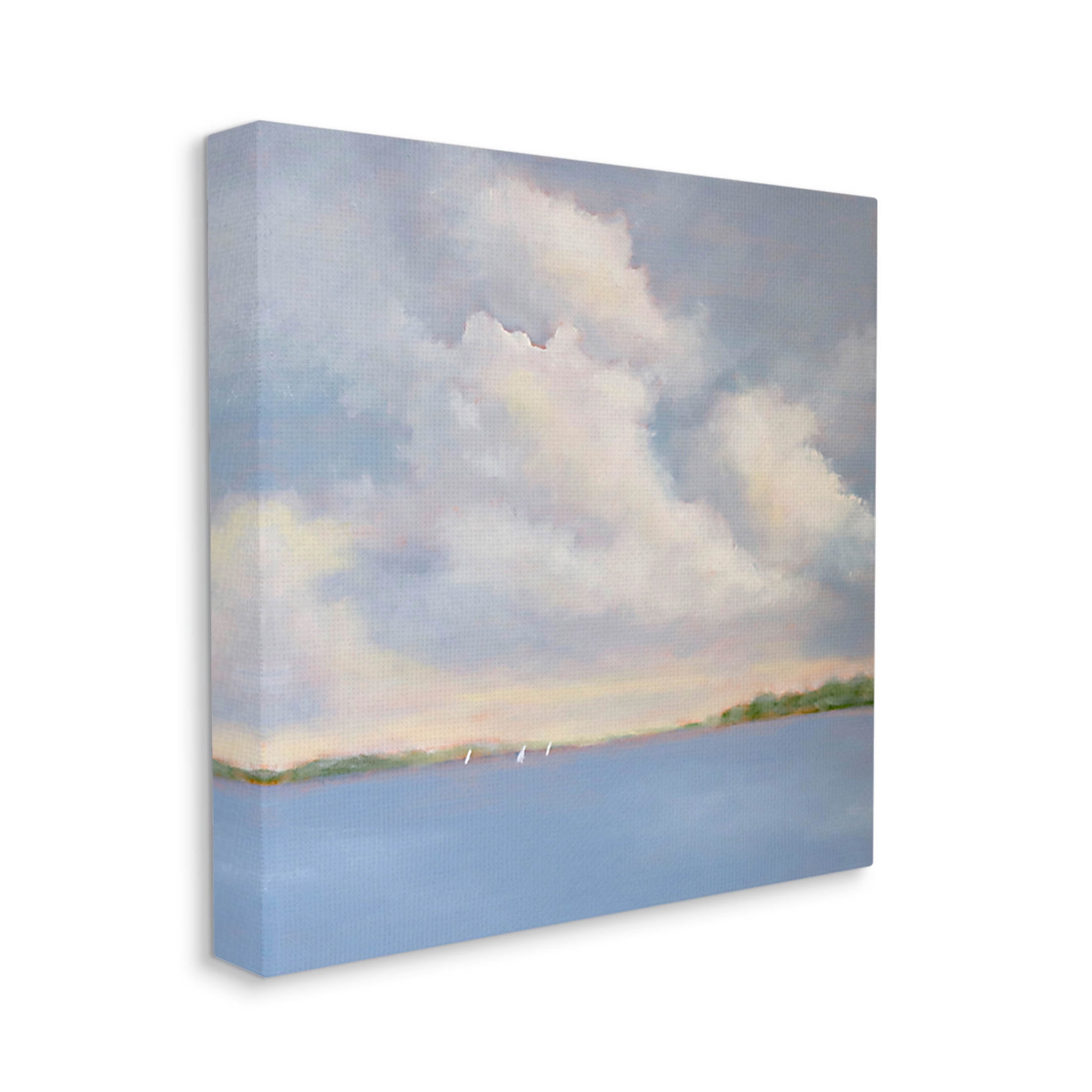 Stupell Industries Vast Cloudy Sky Panoramic Ocean View Painting Gallery Wrapped Canvas Print Wall Art, Design by Catherine Andersen
