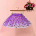 thumbnail image 4 of Lovskoo Womens Pleated Tulle Petticoat Tutu Puffy Skirt Gauze Short Skirt Adult Teen‘S 1950S Vintage Dance Skirts Purple, 4 of 4