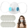 BSMEAN Mouth Shield Silicone Transparent Shield Face Cover Breathable Safety Clear Face Cover Lip Face Cover