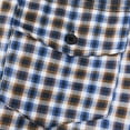 thumbnail image 6 of Yaoyar Mens Plaid and Striped Long Sleeve Casual Button Down, Mixed Pattern Collared Shirt, Contemporary Casual Style Top, 6 of 8