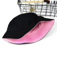 thumbnail image 2 of Sombrero de cubo Bloqueador solar Diseño reversible Algodón Color sólido Sombrero de color sólido para exteriores, 2 of 2