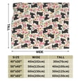 thumbnail image 3 of Affenpinscher Dog Floral Flower Blanket Gifts For Kids Adults - Lightweight Throw Blanket For Bedroom Living Room Decor Soft Fuzzy Fleece Cozy Plush Bed Couch 50"X40", 3 of 7
