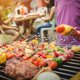 thumbnail image 3 of Brochetas para barbacoa, brochetas para parrilla con bolsa de tela, palitos de kebab de acero inoxidable para carne, verduras, malvaviscos y frutas, accesorios para barbacoa inoxidables., 3 of 7