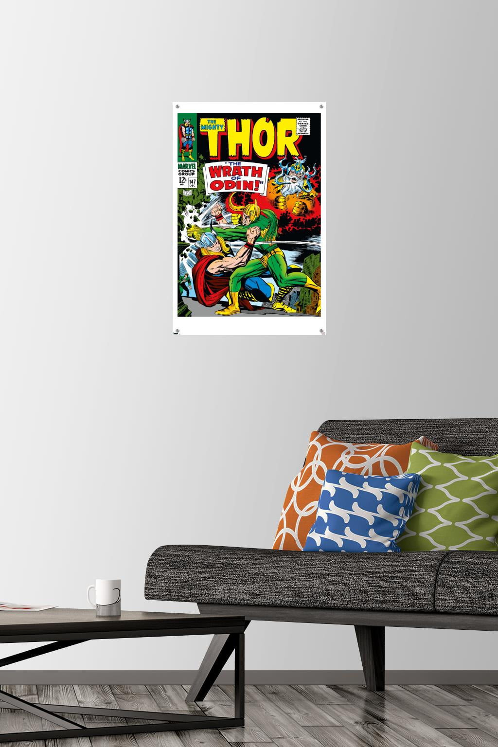 Marvel Comics - Loki - Thor #147 Wall Poster with Pushpins, 14.725" x 22.375"