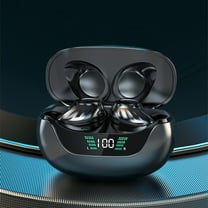 Earbuds for Kids, Hwkond Bluetooth Headphones Touches LED Digital Display Screen 5.3 Bluetooth Chip HIFI Stereo Surround Sound Intelligent Noise Reduction Low Latency, Black, Up to 60% Off