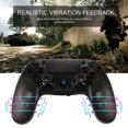 thumbnail image 4 of Controlador inalámbrico para controlador de PS4, vibración + resistencia al deslizamiento + LED de color integrado + conector para auriculares El gamepad inalámbrico es bueno para PS4 / PS3 brillar Juguete, 4 of 6