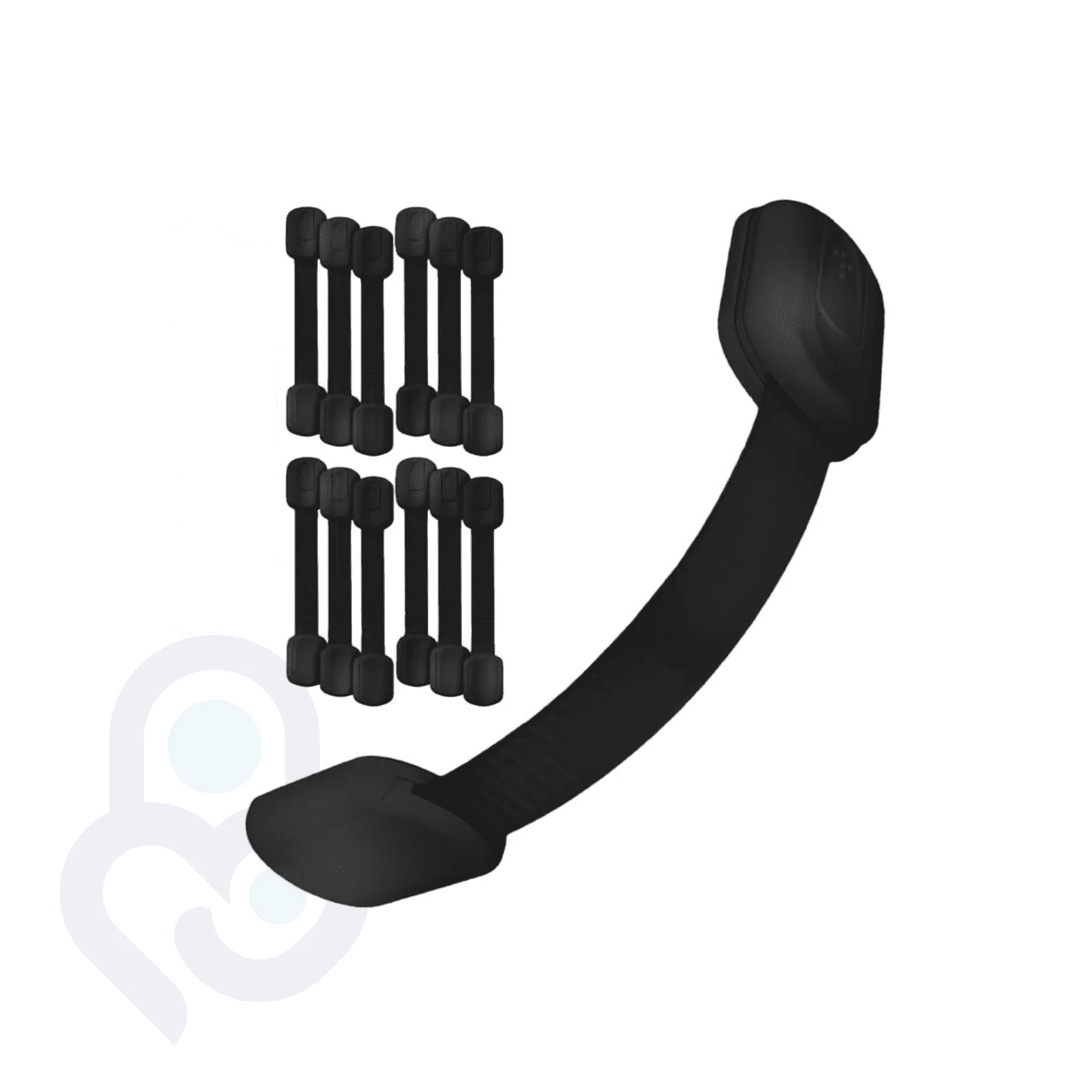 Baby Proof Me Child Safety Locks, Adjustable Cabinet Locks for Baby Proofing, Black, 12-Pack