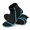 Blue-Medium, variant on Blue Medium 3mm Neoprene Water Socks for Beach Volleyball Sand Soccer Diving