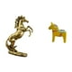 thumbnail image 5 of Estatua de caballo de pie hecha a mano y adorno de caballo Dala sueco, escultura de animal Dalecarlian coleccionable para decoración de mesa, estanter, 5 of 8