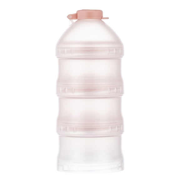 Simba Twist-Lock Stackable Milk Powder Formula Dispenser and Snack Storage Containers, Pink (BPA Free)