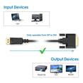 thumbnail image 5 of DP to DVI, Rankie 3FT Gold Plated DisplayPort DP to DVI Cable (Black) - R1109A, 5 of 6