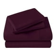 thumbnail image 3 of Superior Egyptian Cotton 400 Thread Count Deep Pocket Sheet Set, Twin Size, Plum, 3 of 9