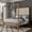 Gold,Tan, variant on Queen Canopy Bed with Tall Upholstered Headboard, 76.5-Inch Metal Four-Poster Bed Frame, Box Spring Required