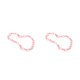 thumbnail image 4 of Minnieouse Cadena de acrílico para mujer, collar de repuesto galvanizado que no se desvanece, gargantilla elegante para fiestas nocturnas para Rosa 2Conjunto, 4 of 6