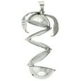 thumbnail image 5 of Sterling Silver Medium Photo Ball Locket For Six Pictures Handmade 7/8 inch NO Chain, 5 of 5