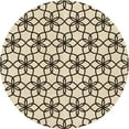 thumbnail image 1 of Ahgly Company Machine Washable Indoor Round Transitional Coffee Brown Area Rugs, 6' Round, 1 of 7